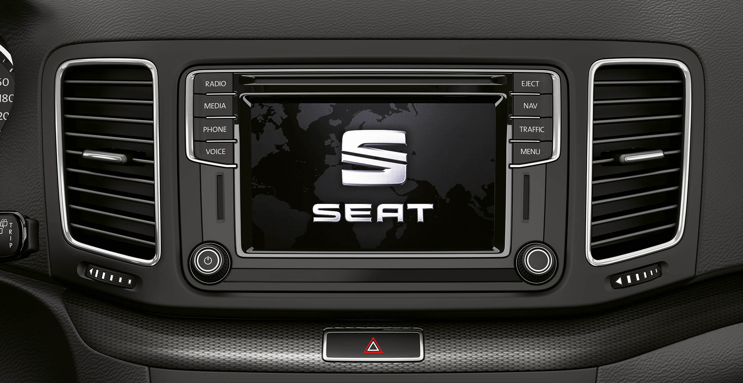 SEAT drošība pirmajā vietā tehnoloģijas SEAT Alhambra ārkārtas zvans, lai sazinātos ar SEAT servisa mobilitāte