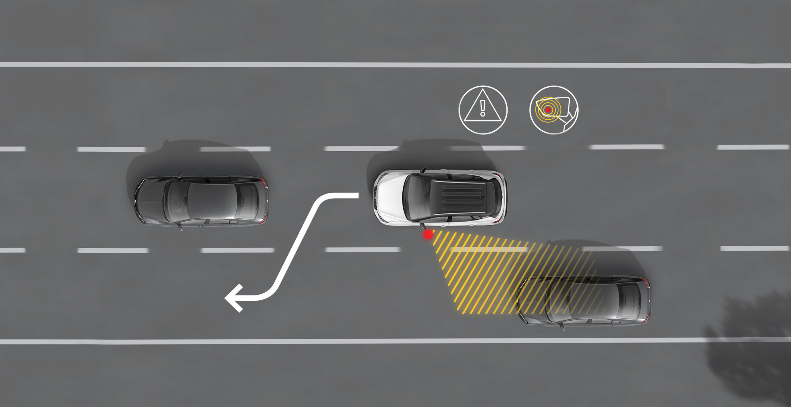 SEAT Arona drošība aklās zonas sensors spoguļa drošības signāls