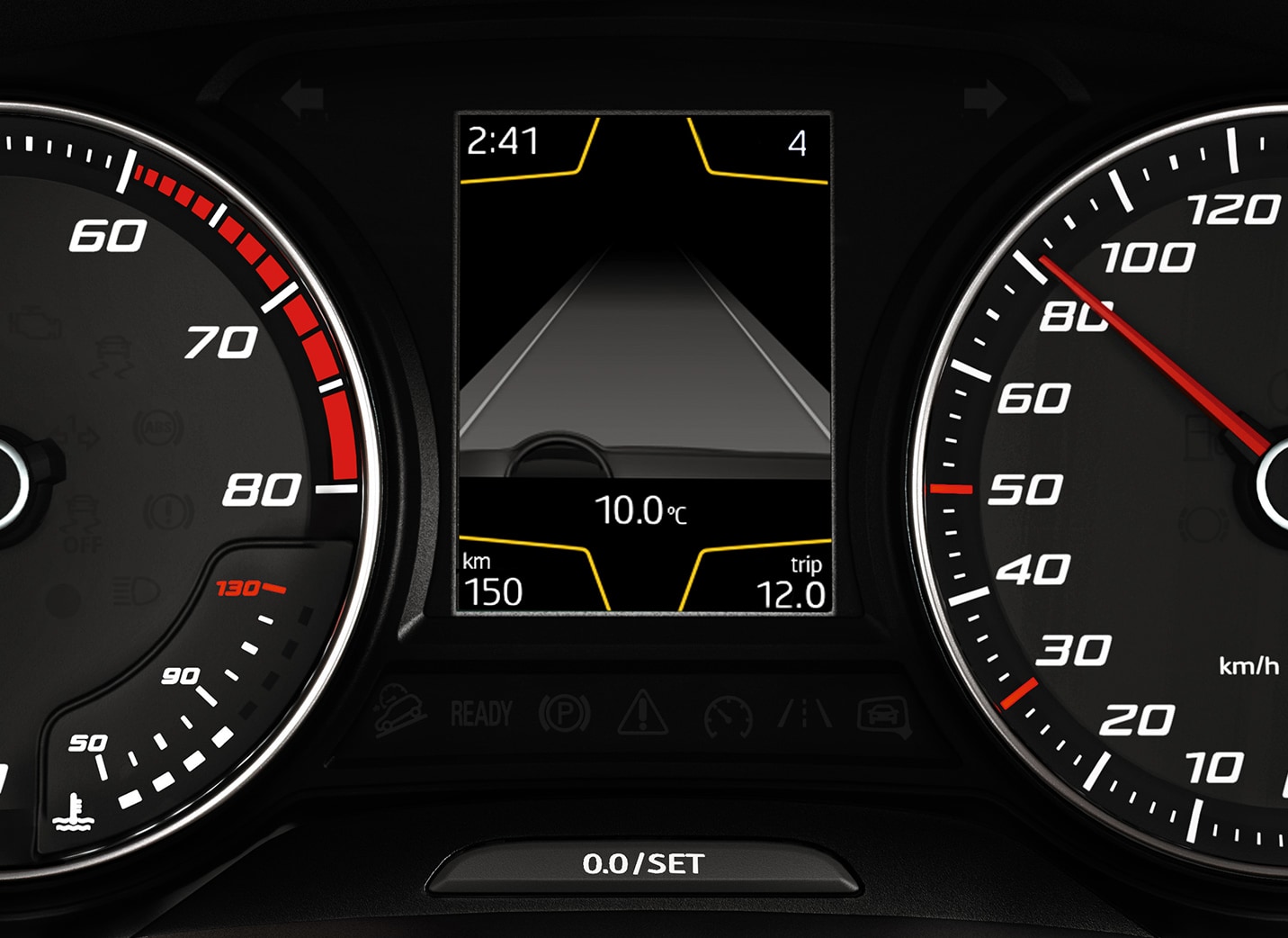 SEAT Leon 5 durvju hečbeks, kompaktas ģimenes automašīnas joslu asistenta funkcija