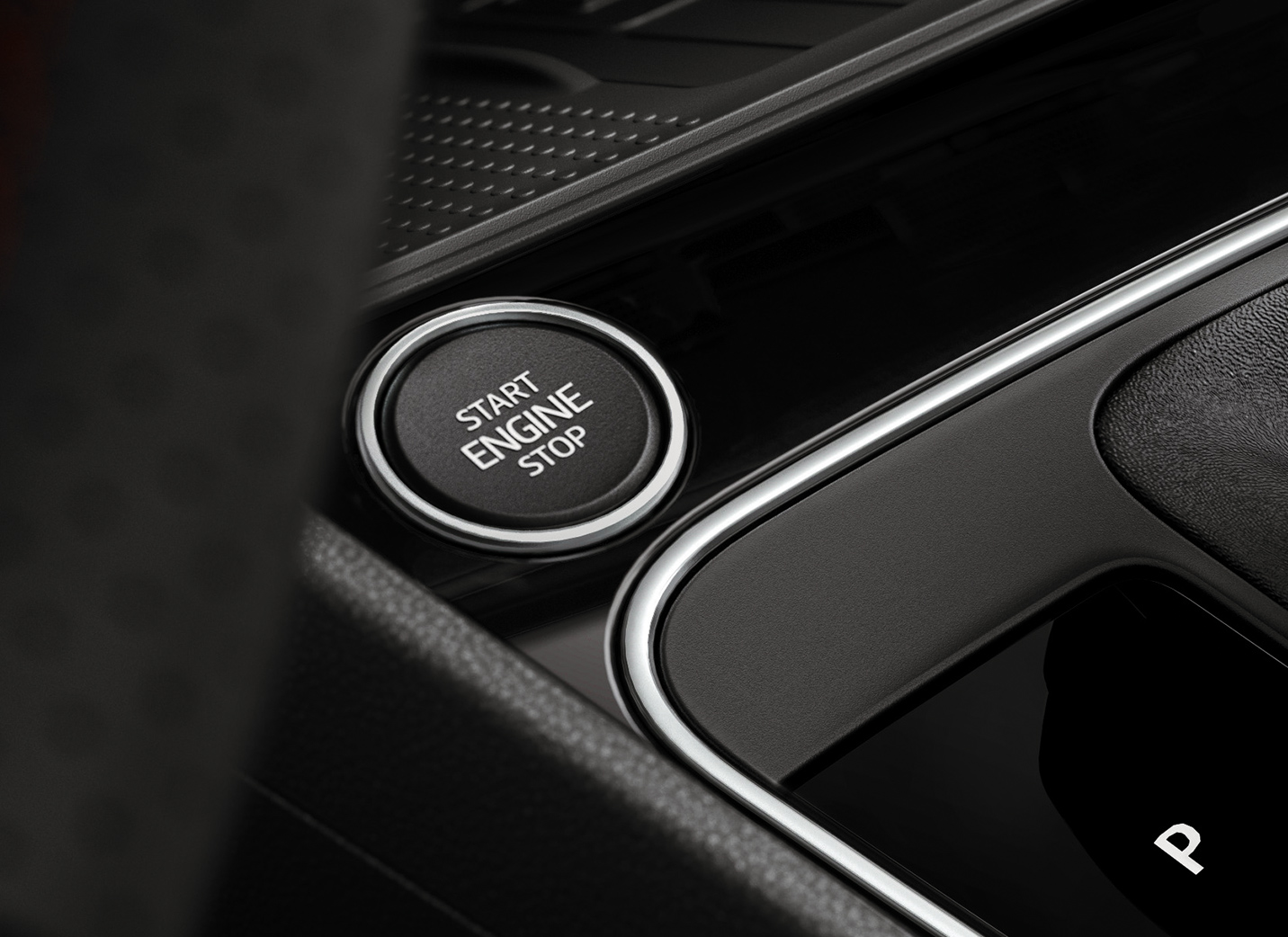 SEAT Leon 5 durvju hečbeks, kompaktas ģimenes automašīnas interjera tehnoloģijas mana sirdspuksta funkcijas starta poga