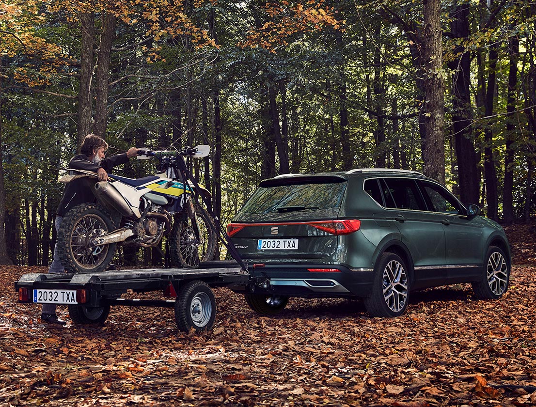 The  SEAT Tarraco XPERIENCE motorbike accessories