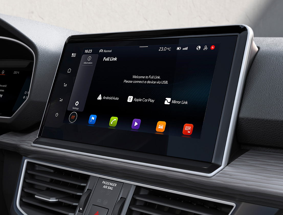 The SEAT Tarraco XPERIENCE Navi System display