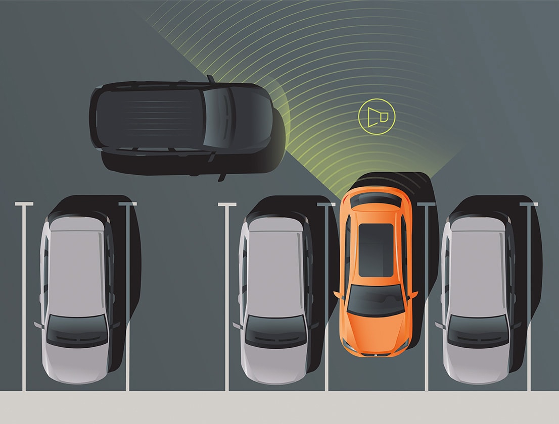 SEAT Tarraco aklās zonas sensors darbībā