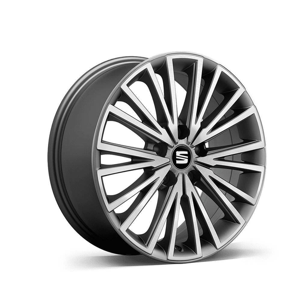 SEAT Leon alloy wheels dynamic 17 inch 30-4 atom grey colour