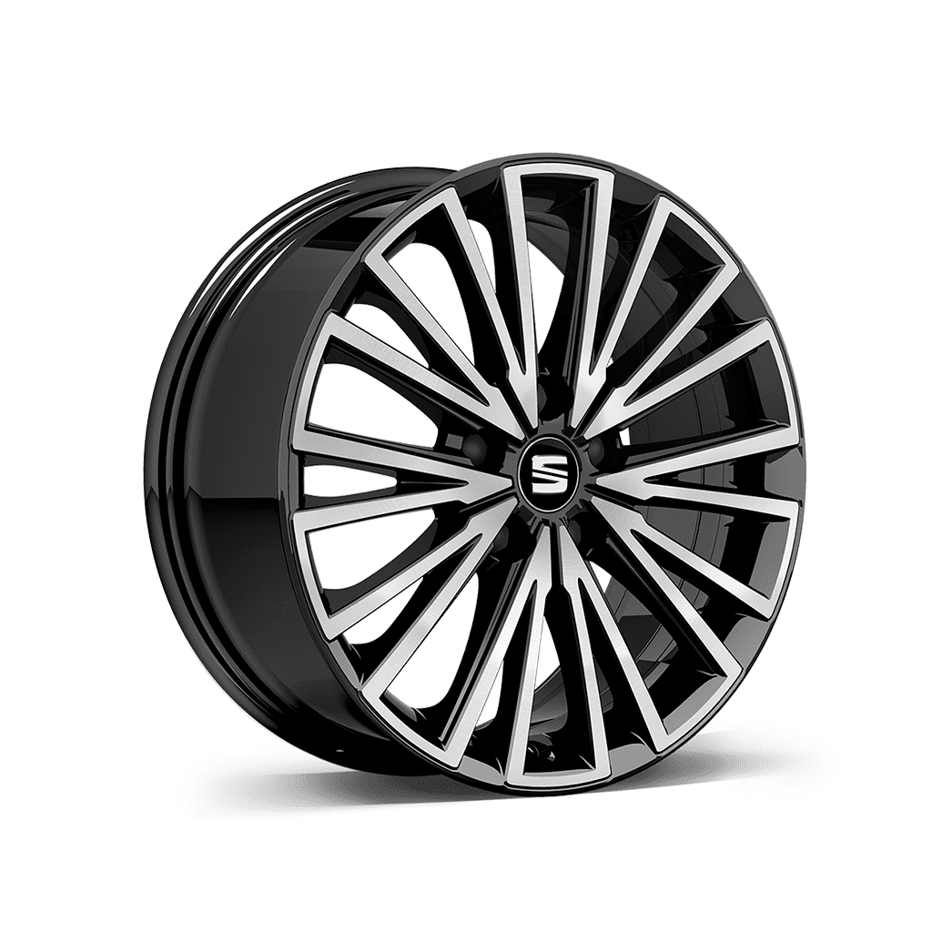 SEAT Leon  alloy wheels dynamic 17 inch 30-4 black high gloss