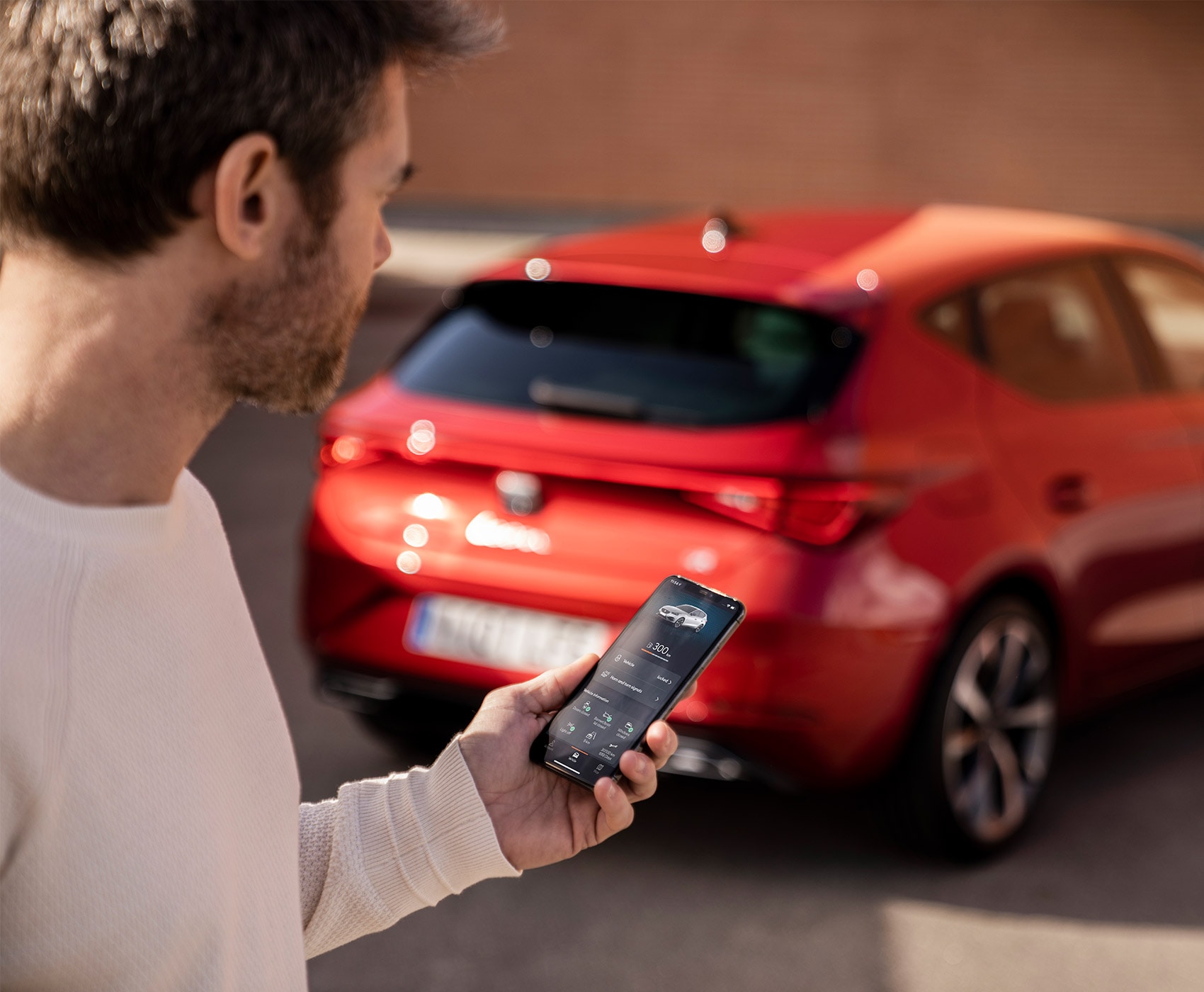  Man Connected to SEAT CONNECT App