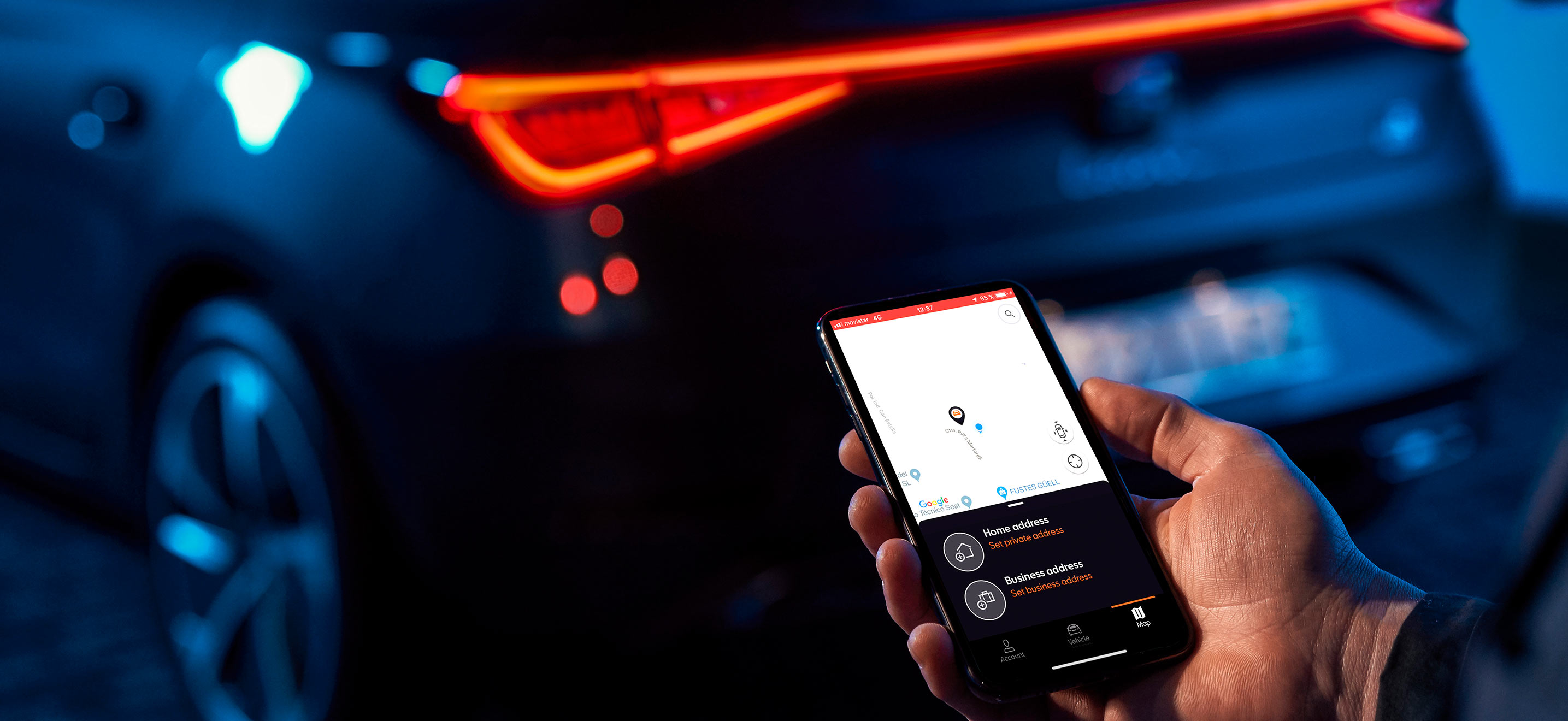 Navigating on SEAT CONNECT app 